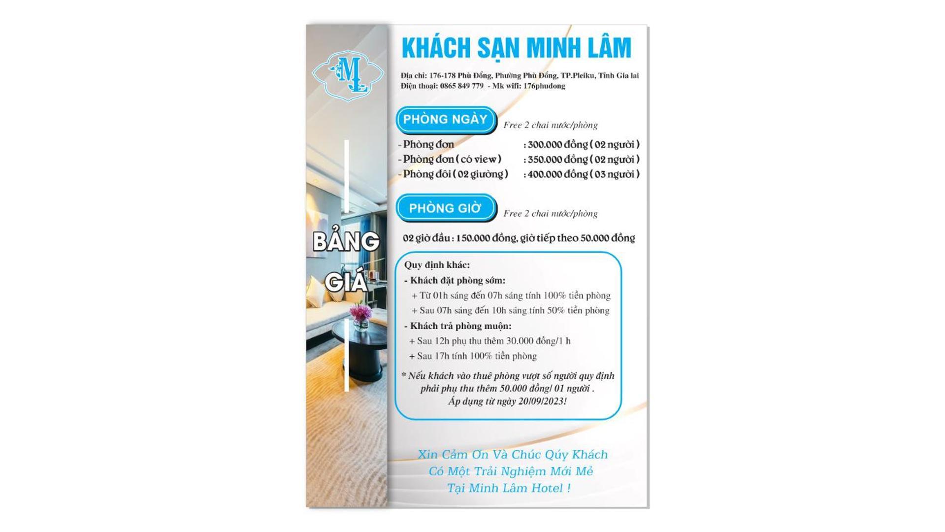 Minh Lam Hotel Pleiku Bagian luar foto